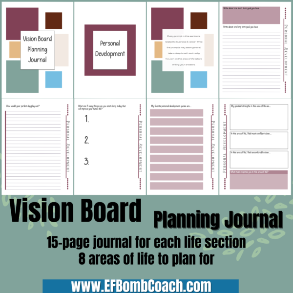 vision board planning journal