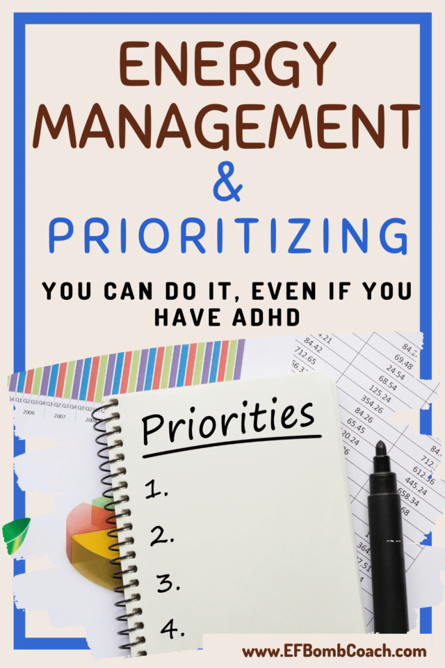 Energy Management And Prioritization - EF Bomb Coach