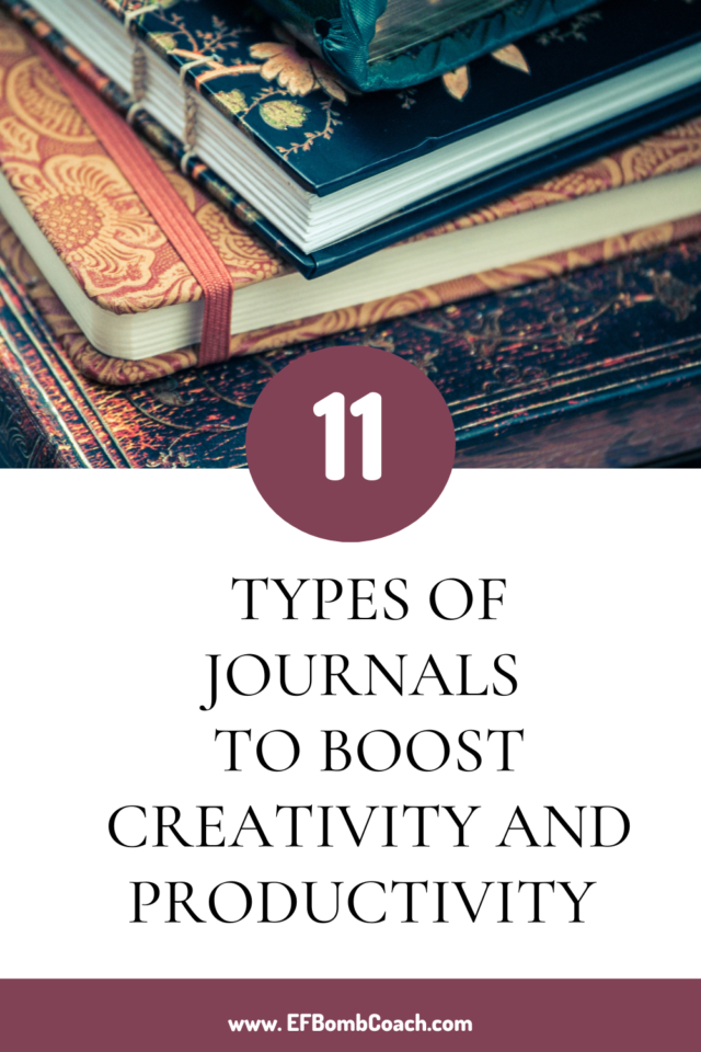 11 types of journals to boost creativity and productivity - stack of journals