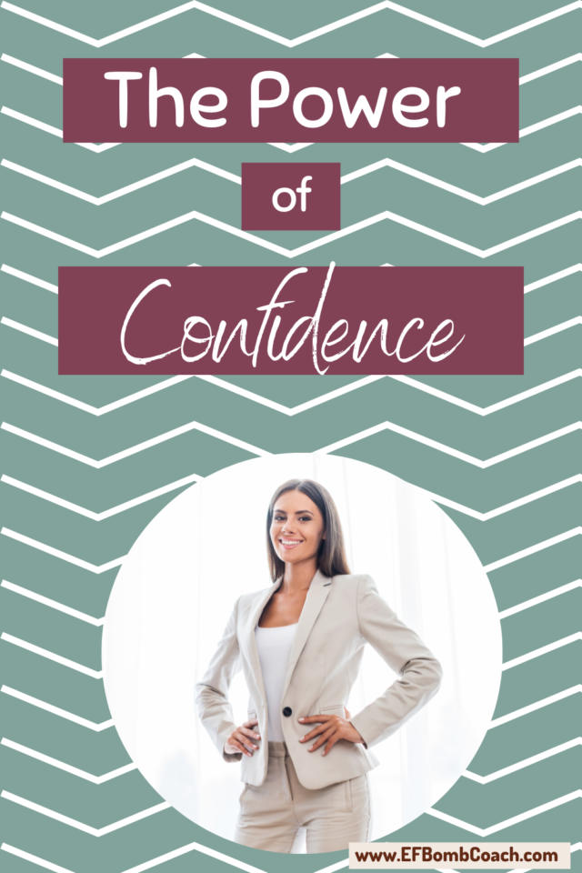 The power of confidence - woman standing in a power pose