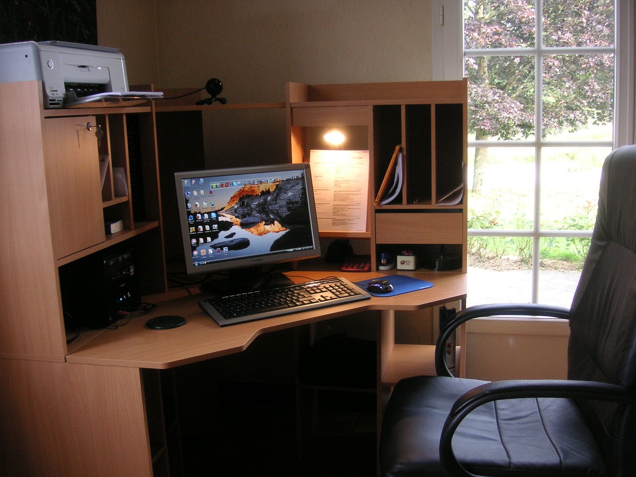 work space, home office, office