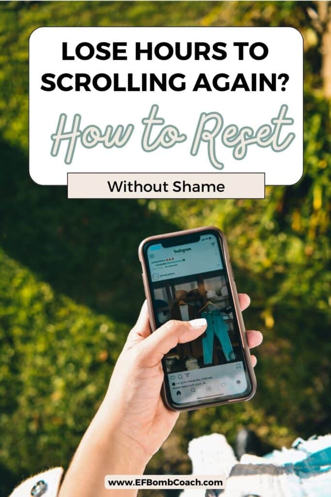 Lose Hours to Scrolling Again? How to Reset Without Shame - person scrolling on their phone outside