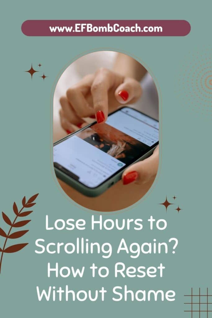 Lose Hours to Scrolling Again? How to Reset Without Shame - woman scrolling on her phone