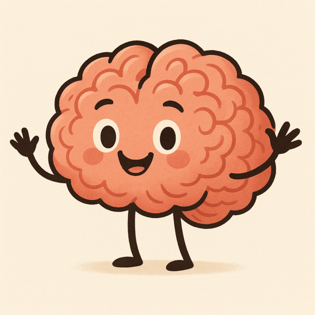 illustrated happy brain