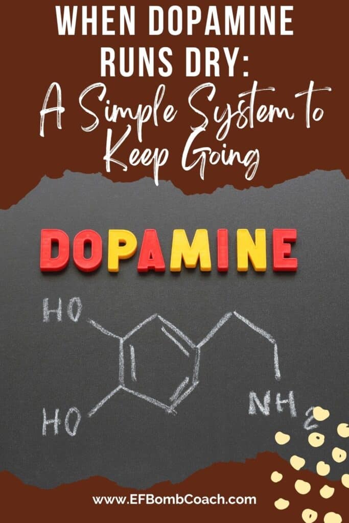 When Dopamine Runs Dry: A Simple System to Keep Going - the chemical formula for dopamine